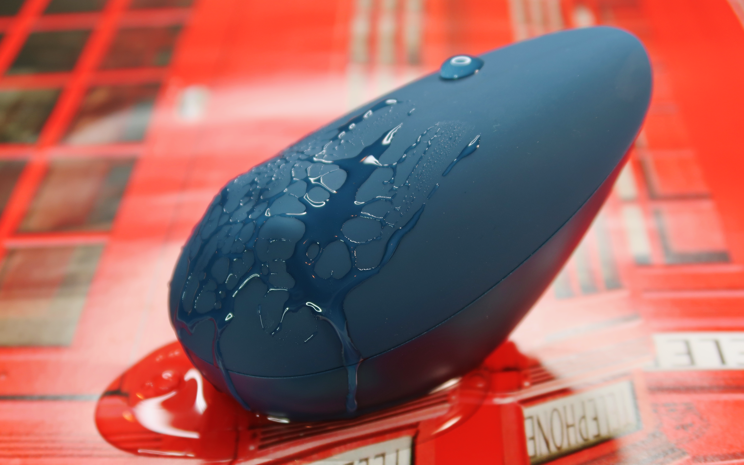 A close-up of the Filare covered in lube.