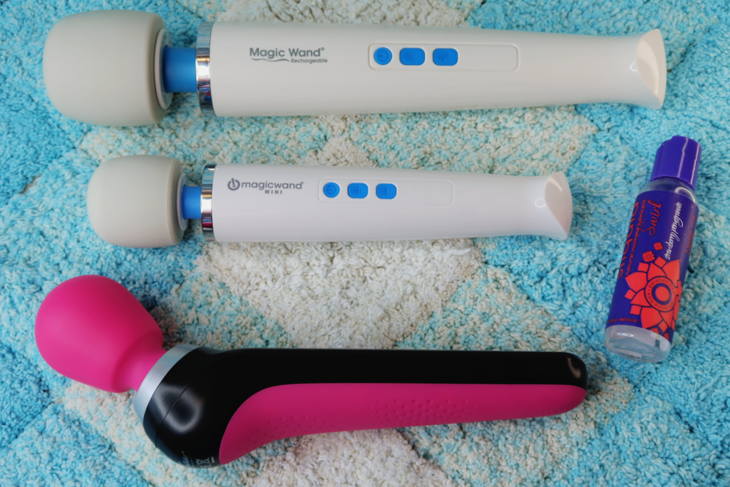 The Magic Wand Rechargeable compared to the PalmPower Extreme.